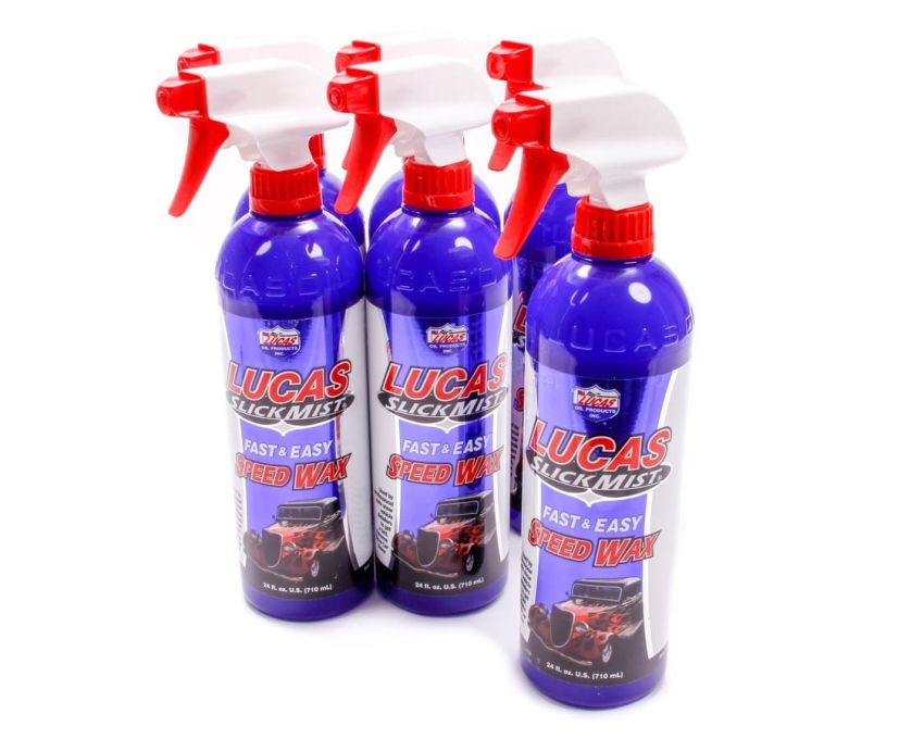 LUCAS OIL LUC10160-6 Slick Mist Speed Wax Case 6x24oz