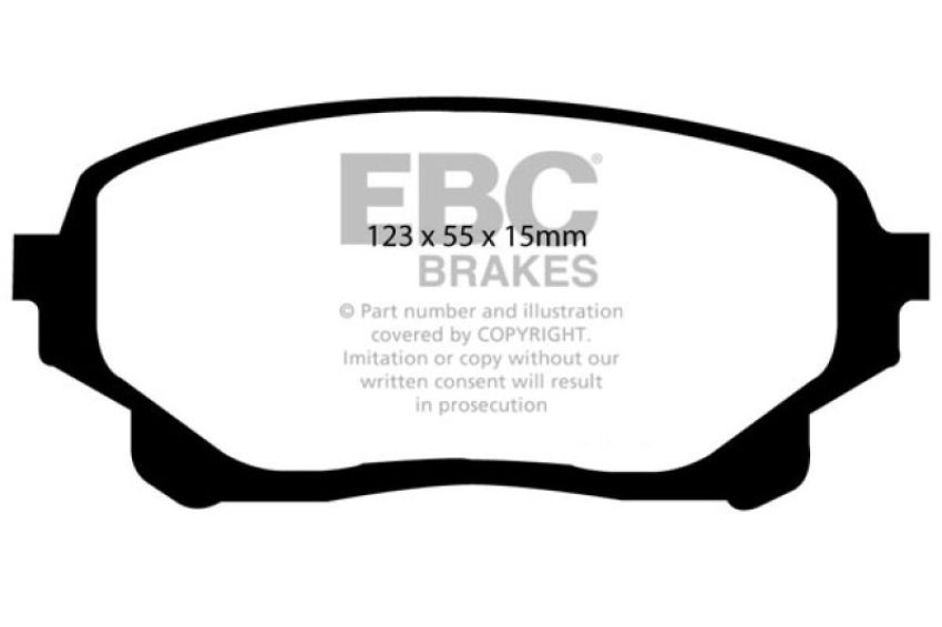 EBC Brakes DP61756 6000 Series Greenstuff Truck/SUV Brakes Disc Pads