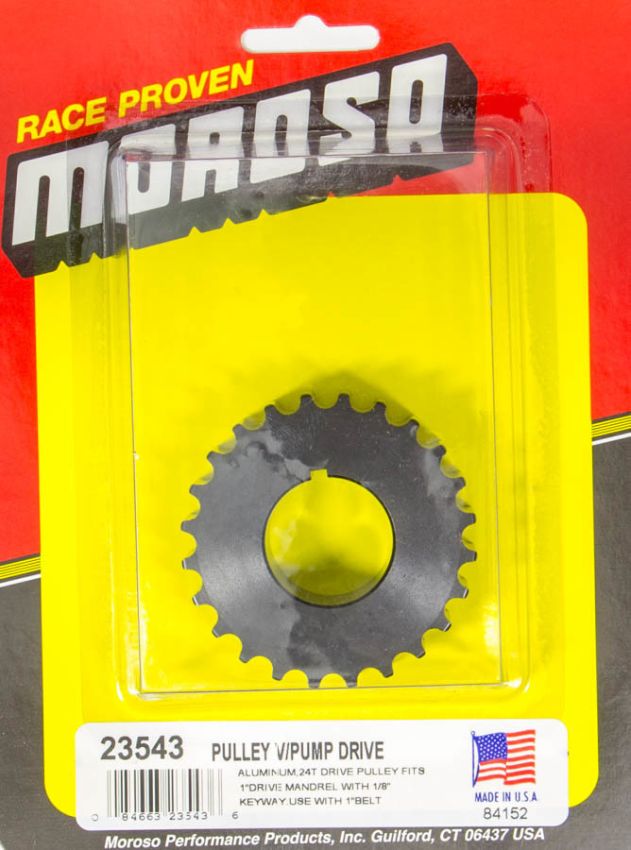 MOROSO MOR23543 Dry Sump Drive Pulley 24T- Radius Tooth