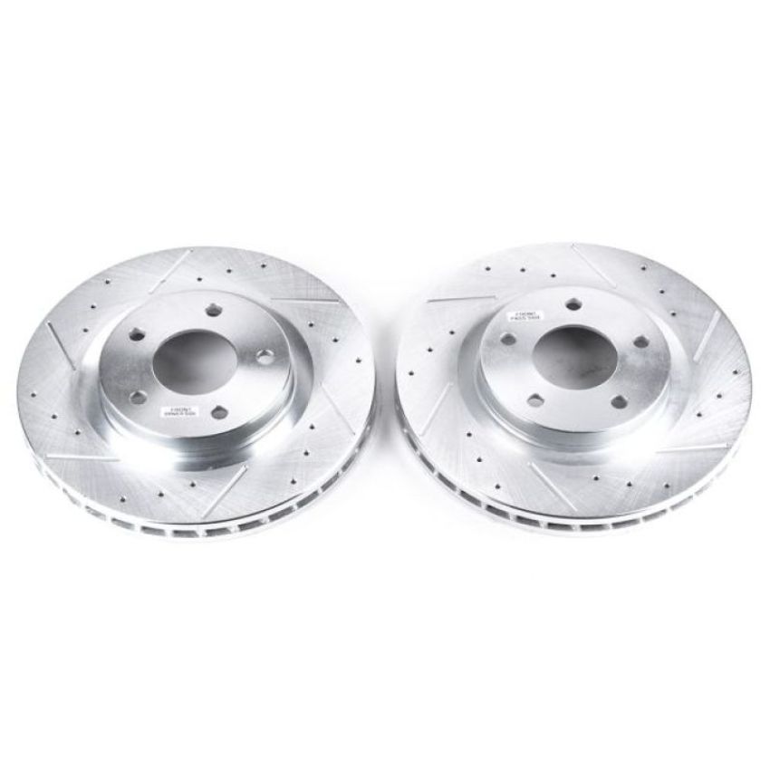 PowerStop AR8369XPR PowerStop Evolution Performance Drilled, Slotted & Plated Brake Rotor Pair