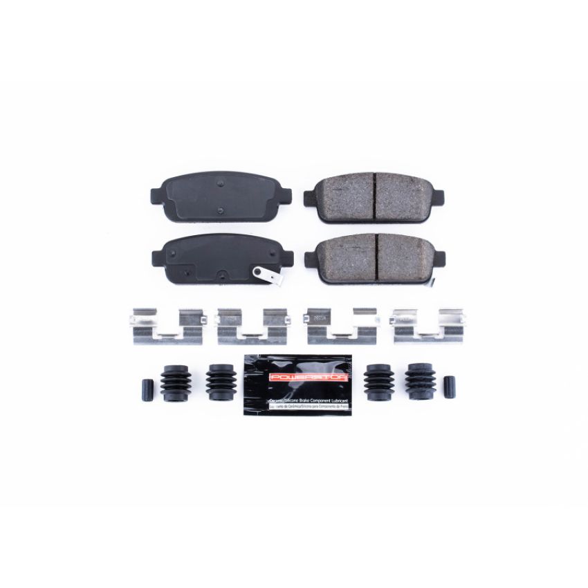 PowerStop Z23-1468 PowerStop - Z23 Daily Driver Carbon-Fiber Ceramic Brake Pads with Hardware Kit