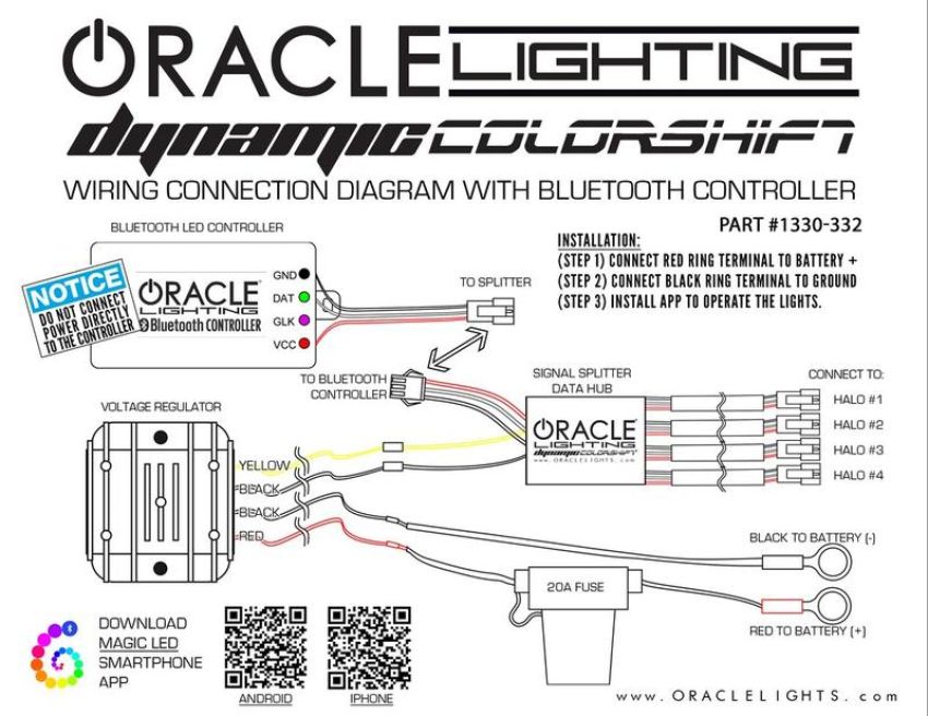 Oracle Lighting 2624-332 Dynamic ColorSHIFT(tm) DRL w/ Switchback Turn Signals