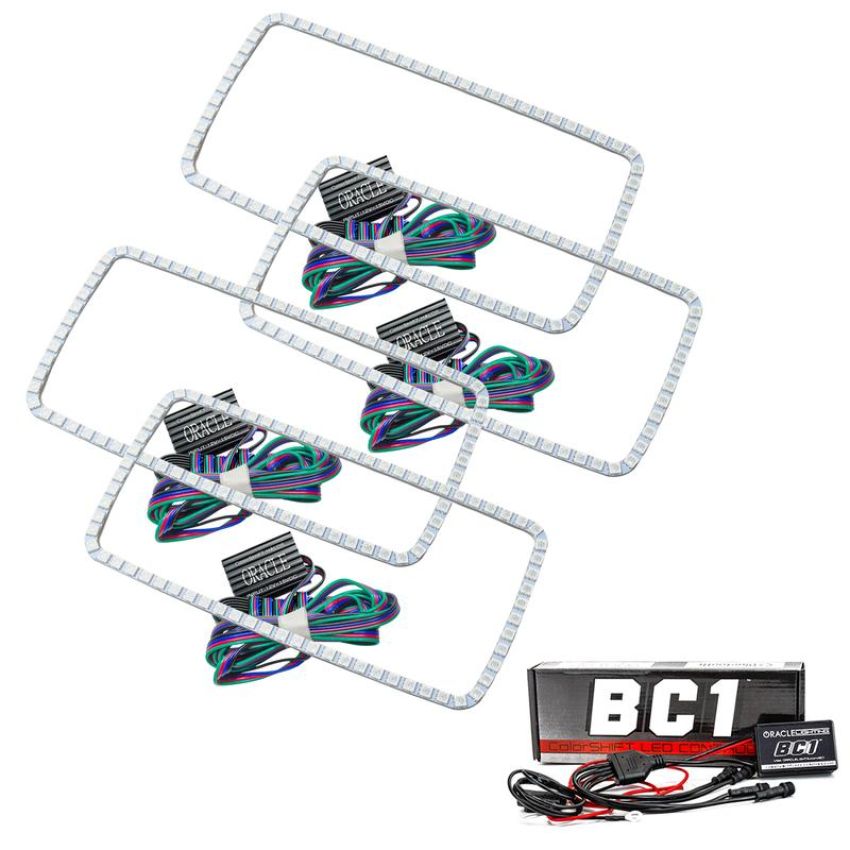 Oracle Lighting 2629-335 ColorSHIFT(tm) Halo Kit, New Square Ring Design, ColorSHIFT(tm) - BC1