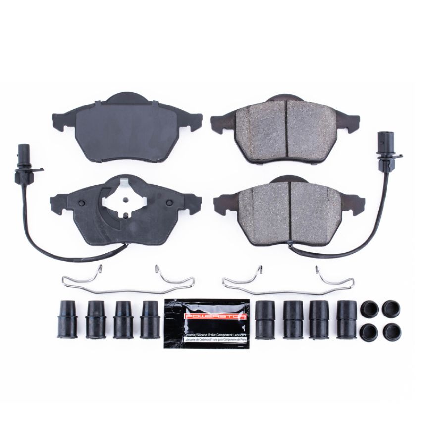 PowerStop Z23-840 PowerStop - Z23 Daily Driver Carbon-Fiber Ceramic Brake Pads with Hardware Kit