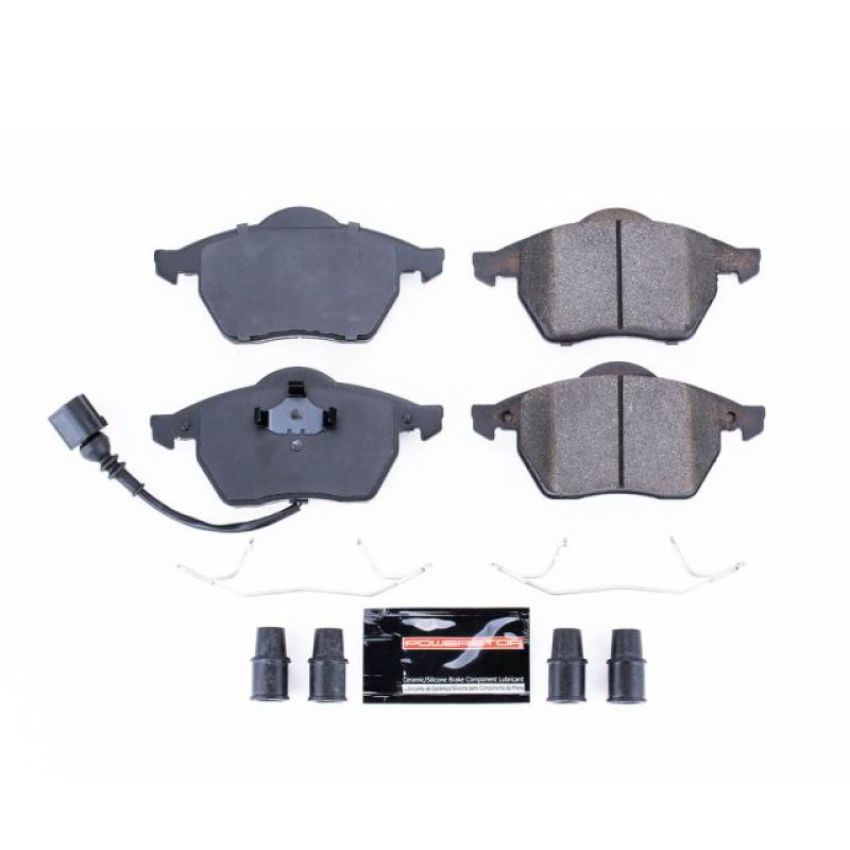 PowerStop Z23-687A PowerStop - Z23 Daily Driver Carbon-Fiber Ceramic Brake Pads with Hardware Kit