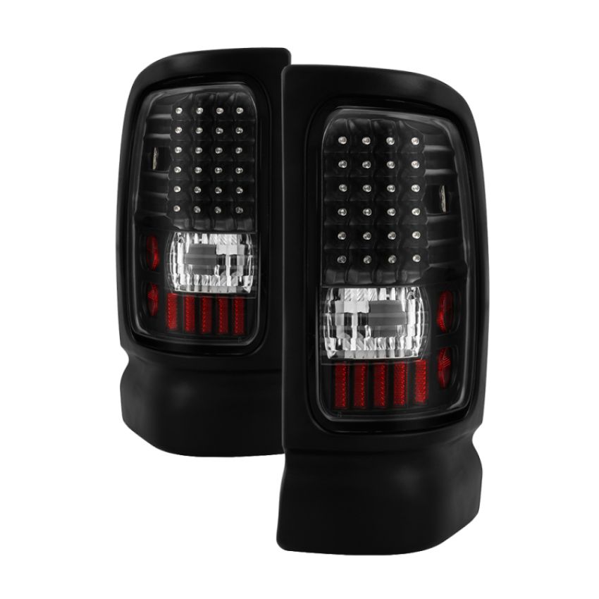 SPYDER 5012777 Xtune Dodge Ram 1500 94-01 / Ram 2500/3500 94-02 LED Tail Lights Black ALT-ON-DRAM94-LED-BK