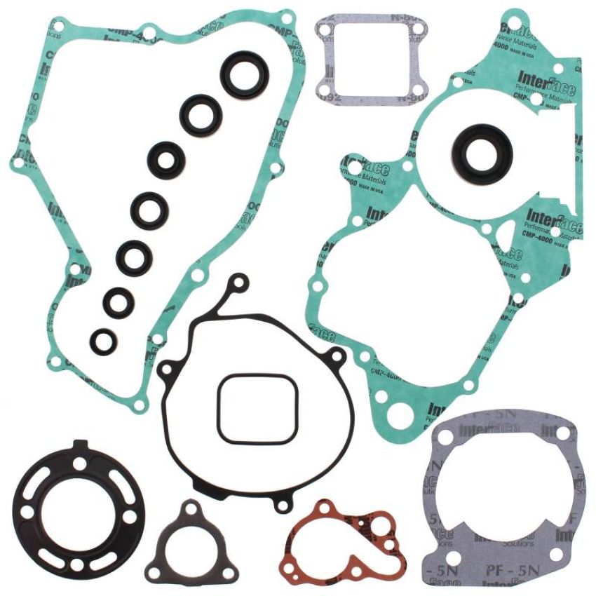 Vertex Pistons 811206 Vertex Gaskets 92-02 Honda CR80R Complete Gasket Kit w/ Oil Seals