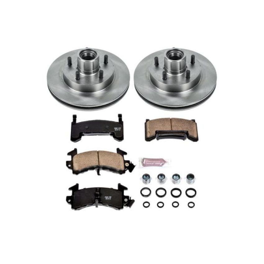 PowerStop KOE1985 OE Stock Replacement Low-Dust Ceramic Brake Pad and Rotor Kit