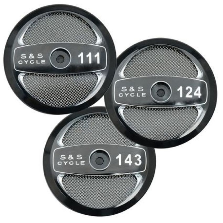 S&S Cycle 170-0319 111in Air Cleaner Cover - Gloss Black