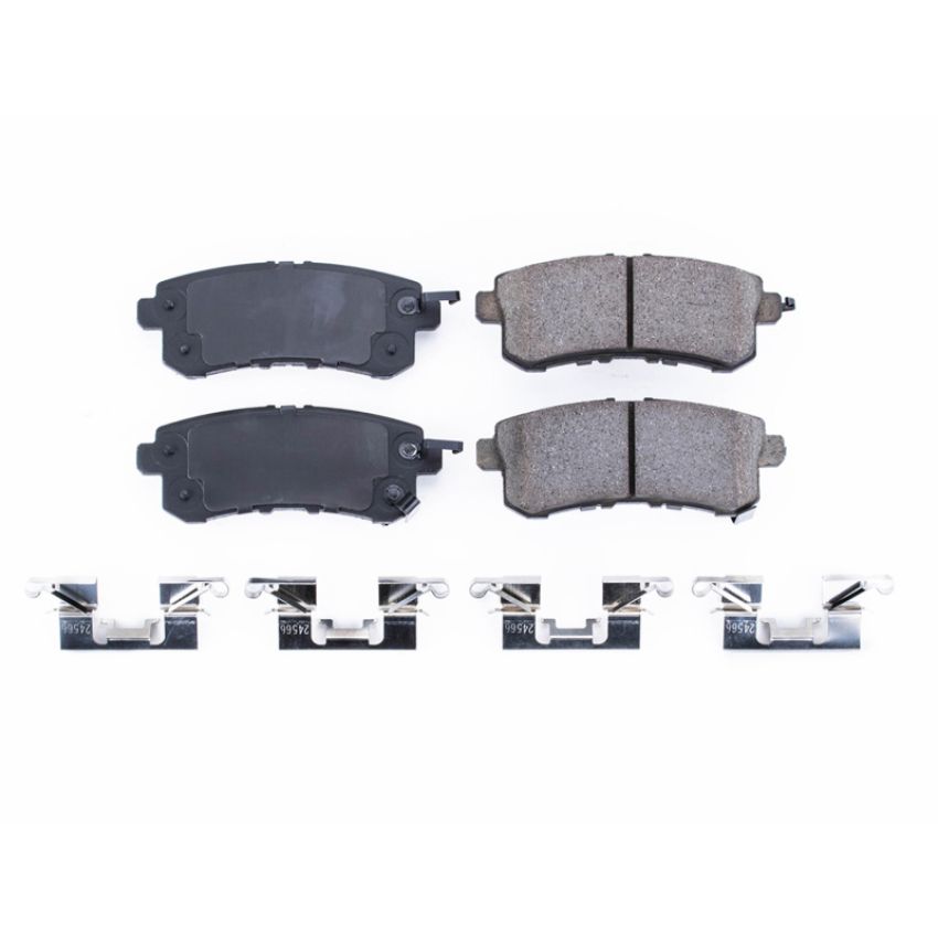 PowerStop 17-1510 PowerStop - Z17 Low-Dust Ceramic Brake Pads with Hardware