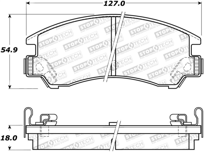 Stoptech 308.03110 Street Brake Pads