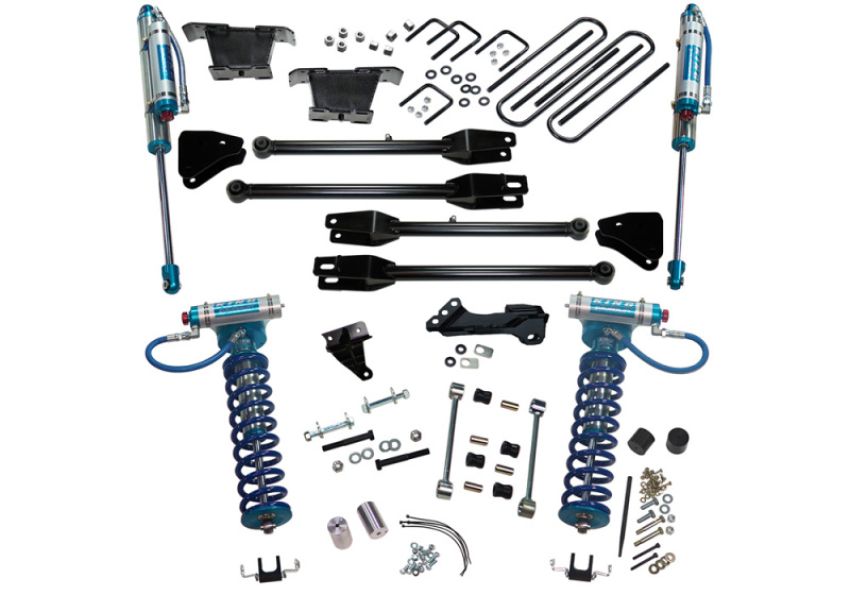 Superlift K233KG 08-10 Ford F-250 SuperDuty 4WD 4in Lift Kit w/ 4-Link Conv / King Coilovers & Rear Shocks