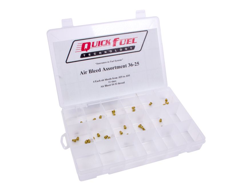 QUICK FUEL TECHNOLOGY QFT36-25 Air Bleed Assortment Kit .025  - .035