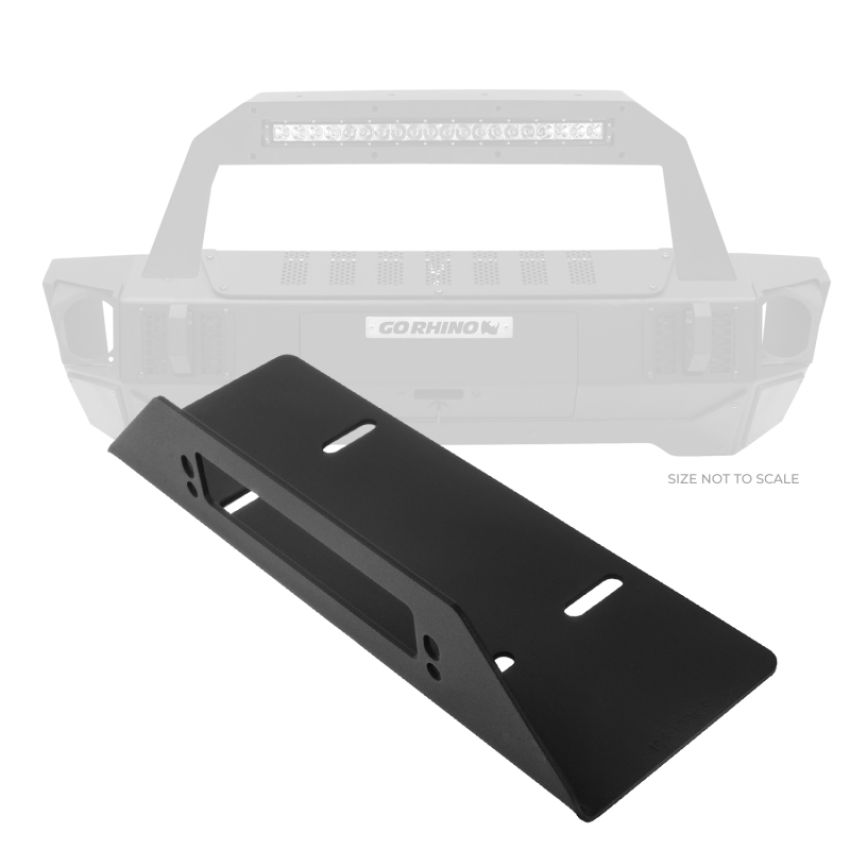 Go Rhino 332000T 07-20 Jeep Wrangler JL/JLU/JK/JKU/Gladiator JT Rockline Bumper Fairlead Mount Plate