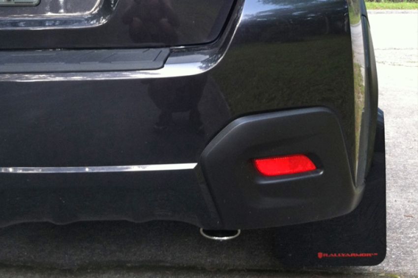 Rally Armor MF26-UR-BLK/GRY Black Mud Flap/Grey Logo