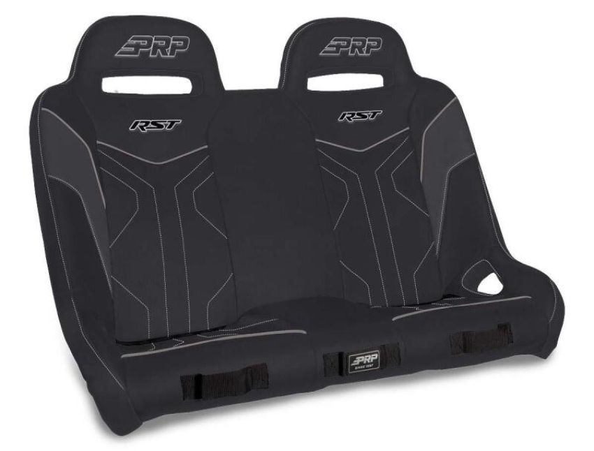 PRP Seats A4901-203 PRP Polaris RZR XP4 1000/XP4 Turbo/XP4 Turbo S RST Rear Suspension Bench- Black/Grey