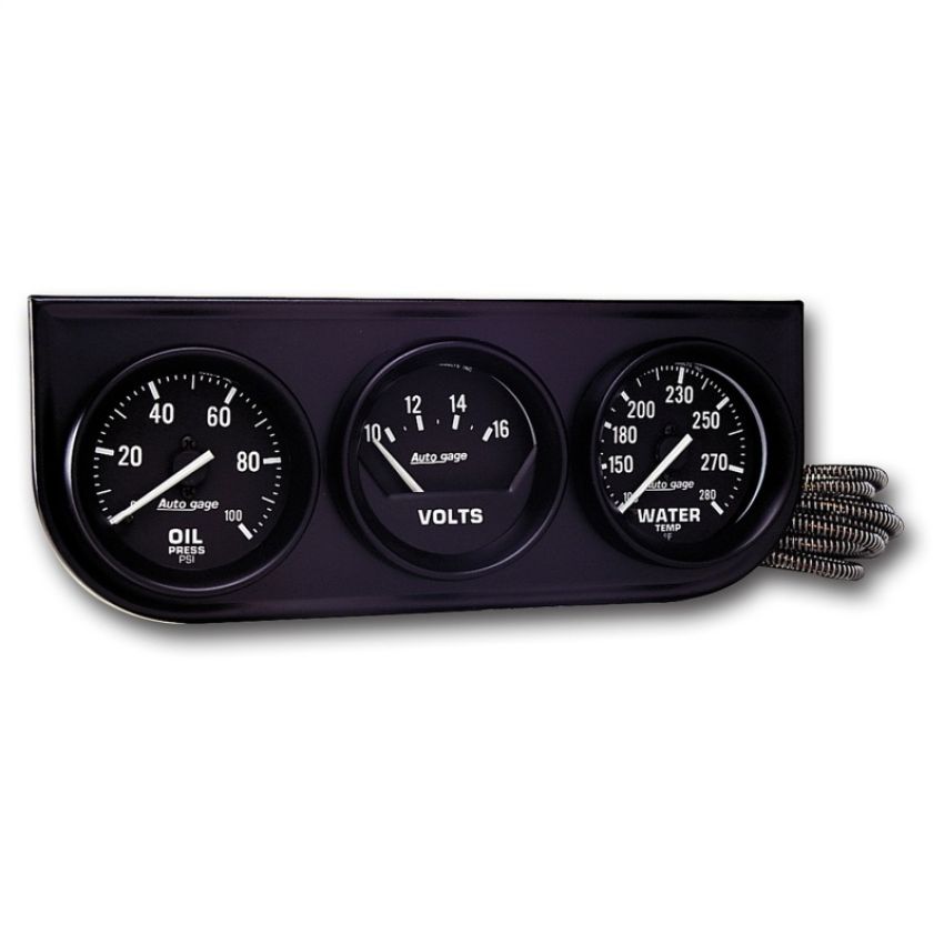 AutoMeter 2397 GAUGE CONSOLE, OILP/WTMP/VOLT, 2
