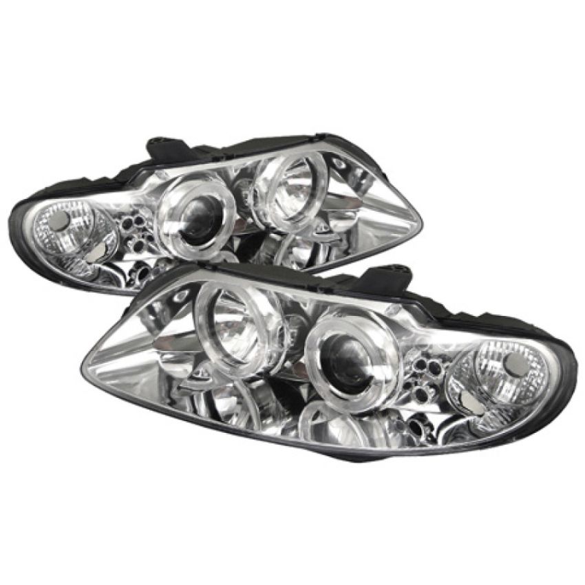 SPYDER 5011756 Projector Headlights - LED Halo - Chrome