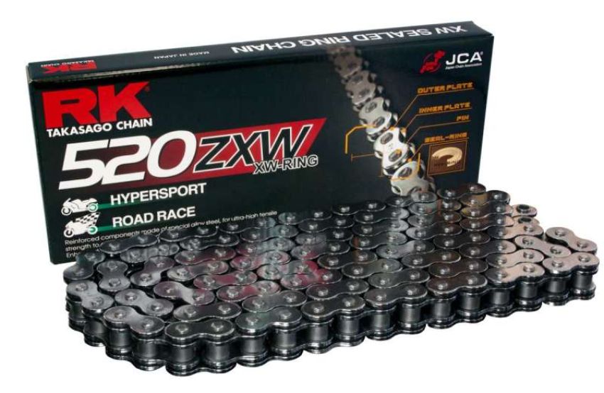 RK Chain BL520ZXW-100FT BL520ZXW-100FT XW-Ring - Black Scale