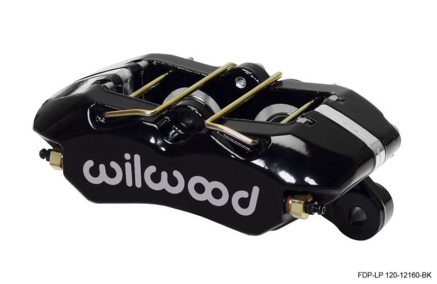 Wilwood 120-12160-BK Caliper-Dynapro Low-Profile 5.25in Mount - Blk Pwd 1.12in Pistons .81in Disc