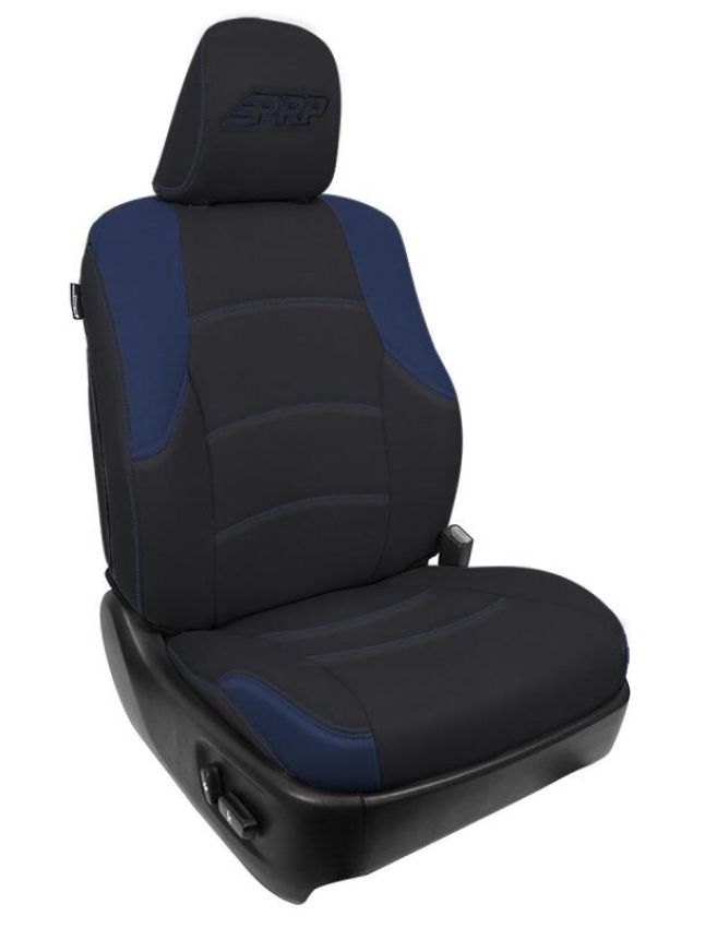 PRP Seats B066-06 PRP 11-24 Toyota 4Runner Front Seat Covers (Pair) - Black/Navy Blue