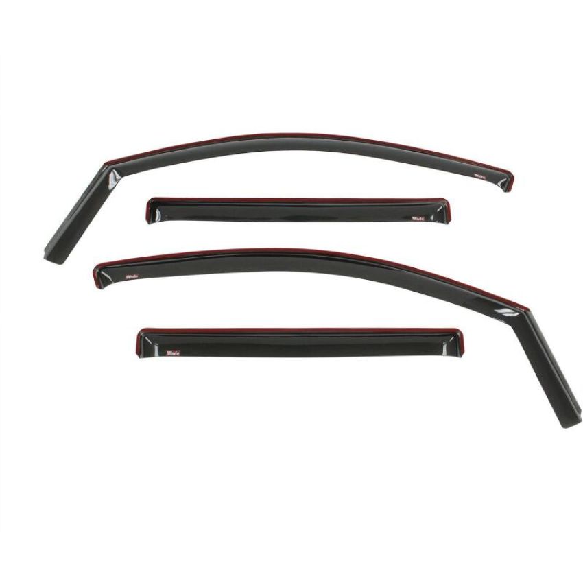 Westin 2016-2018 Nissan Titan XD/Titan Wade In-Channel Wind Deflector 4pc - Smoke