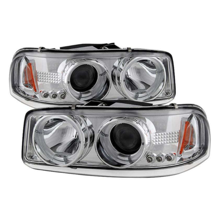 SPYDER 5009364 Projector Headlights - LED Halo - Chrome