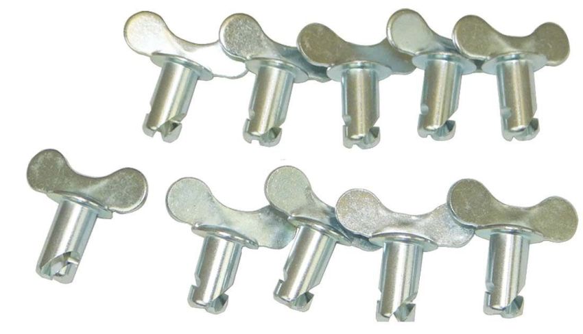 Moroso 71278 Quick Fastener - Butterfly Head - 5/16in x .500in - Steel - 10 Pack