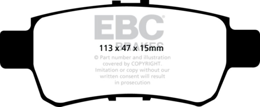 EBC Brakes DP41744R Yellowstuff Street And Track Brake Pads