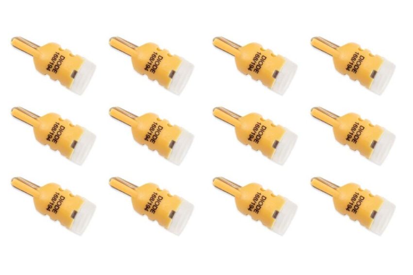Diode Dynamics DD0018TW 194 LED Bulb HP3 LED - Amber Set of 12