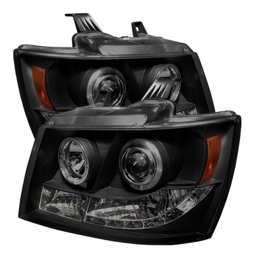 SPYDER 5078346 Projector Headlights - LED Halo - Black Smoke