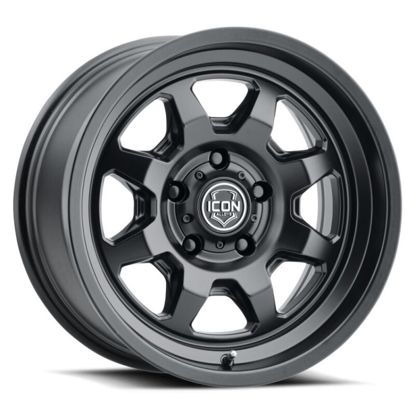 ICON 8117859057SB Nuevo 17x8.5 / 6x5.5 / 25mm Offset / 5.75in BS - Satin Black Wheel