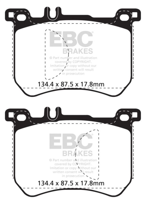 EBC Brakes DP32179C Redstuff Ceramic Low Dust Brake Pads
