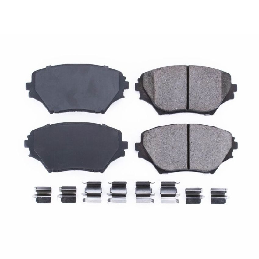 PowerStop 17-862 PowerStop - Z17 Low-Dust Ceramic Brake Pads with Hardware