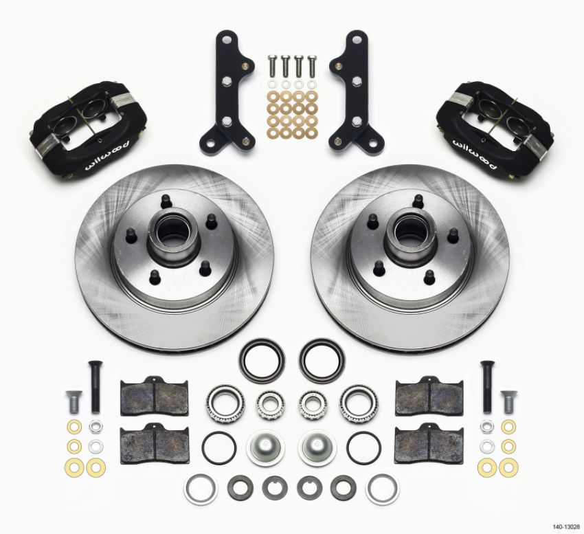 Wilwood 140-13028 Forged Dynalite Front Kit 11.88in 1 PC Rotor&Hub Buick Rivera 1964-65