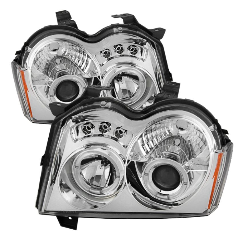 SPYDER 5011107 Projector Headlights - LED Halo - Chrome