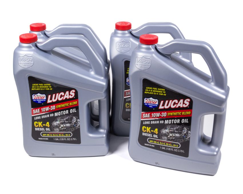 LUCAS OIL LUC10282-4 Synthetic Blend 10w30 Diesel Oil Case 4 x 1Gal