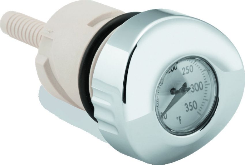 Bikers Choice 488793 04-Up Sportster White Face Oil Temperature Gauge Dipstick