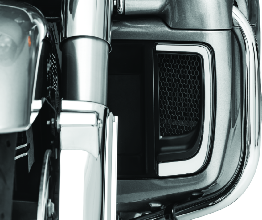 Kuryakyn 5064 Tracer Lower Fairing Grill Black