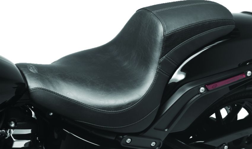 Mustang Motorcycle 76247 Mustang 06-17 Harley Softail Wide Tire (200mm) Standard Touring, Wide Touring Passenger Seat - Black