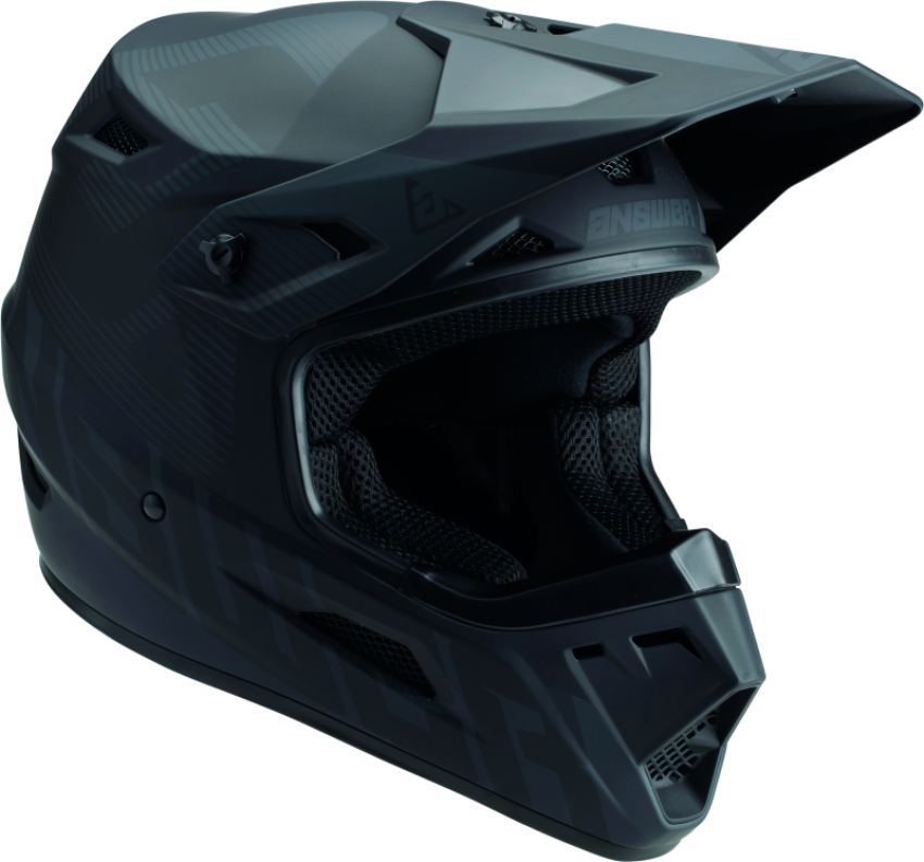 Answer 447762 AR1 V2 Bold Helmet Black/Dark Grey Youth - Large