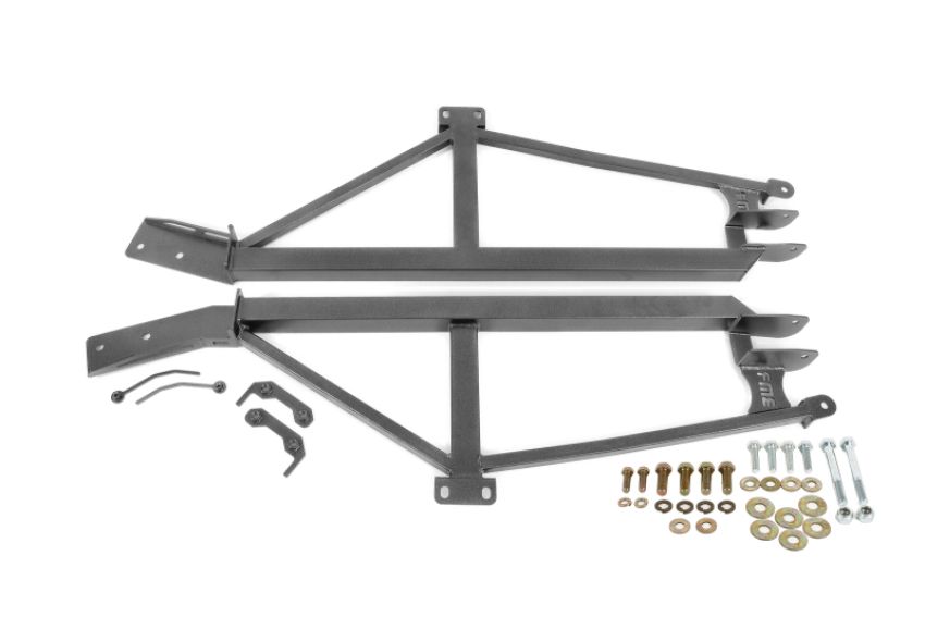 BMR Suspension SFC019H BMR 93-02 F-Body Non-Convertible Bolt-On 4-Point Subframe Connectors - Black Hammertone