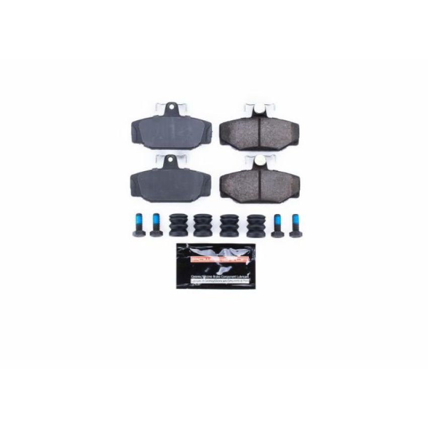 PowerStop Z23-391 PowerStop - Z23 Daily Driver Carbon-Fiber Ceramic Brake Pads with Hardware Kit