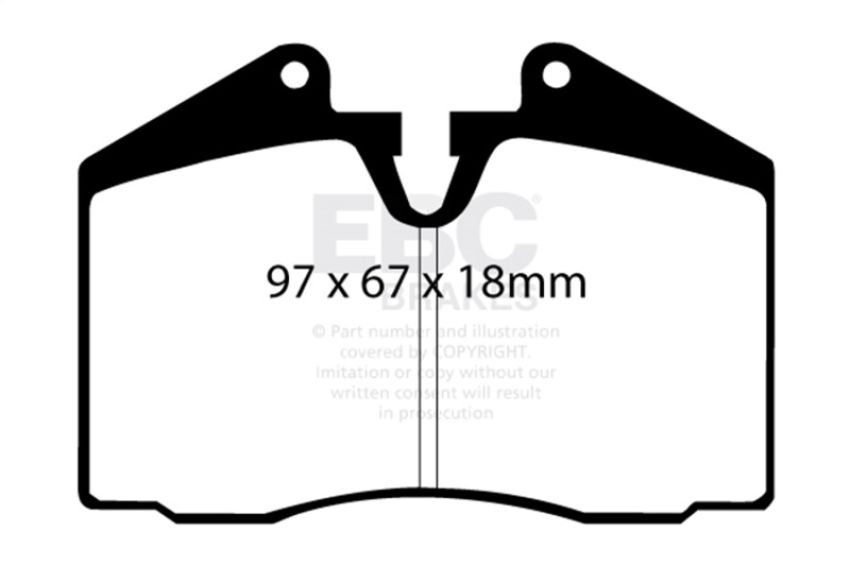 EBC Brakes DP5612NDX Bluestuff NDX Full Race Brake Pads