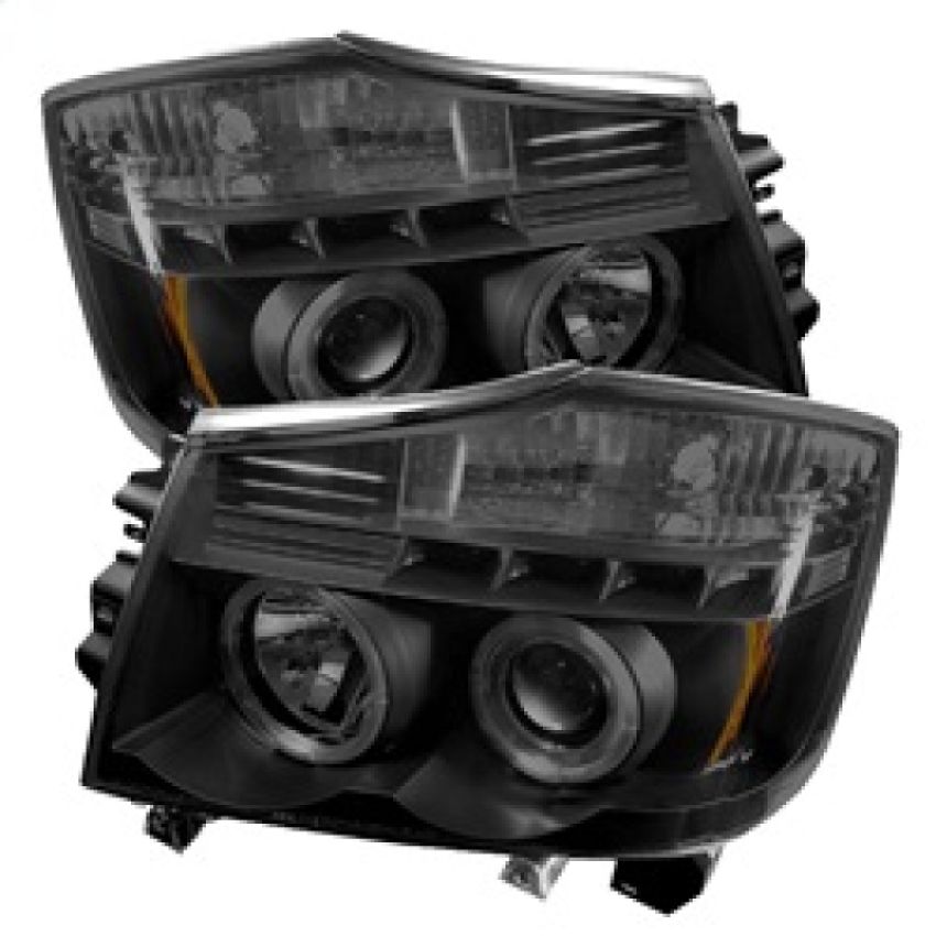 SPYDER 5078605 Projector Headlights - LED Halo - Black Smoke