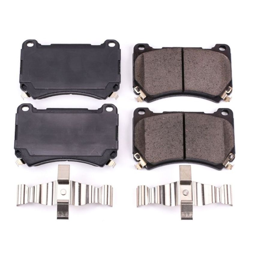 PowerStop 17-1396 PowerStop - Z17 Low-Dust Ceramic Brake Pads with Hardware
