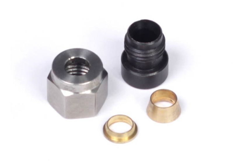 Haltech HT-010810 1/4in Mild Steel Weld-On Kit w/Nut & Ferrule