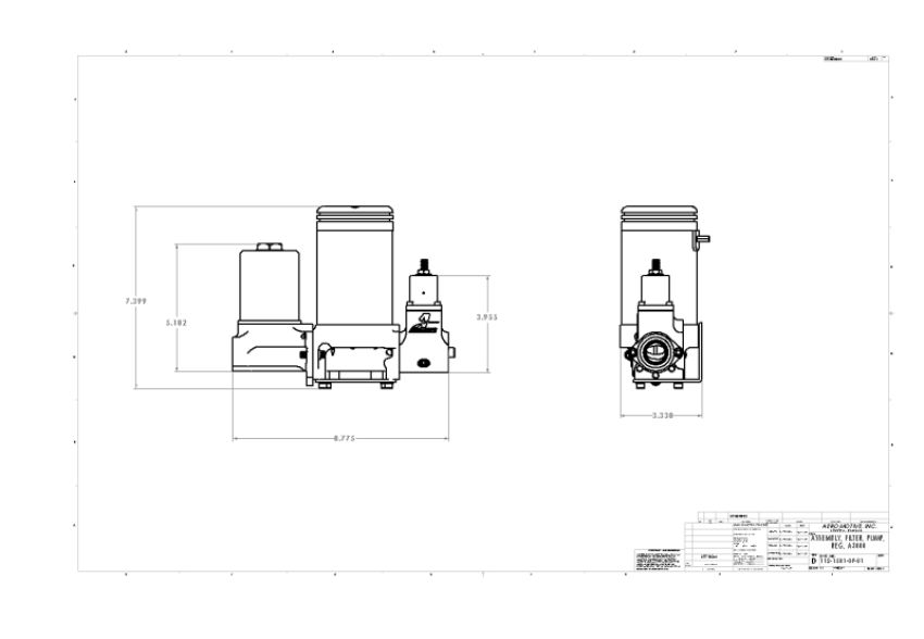 AEROMOTIVE AFS11215 A3000 Fuel System Kit Drag Race Carbureted