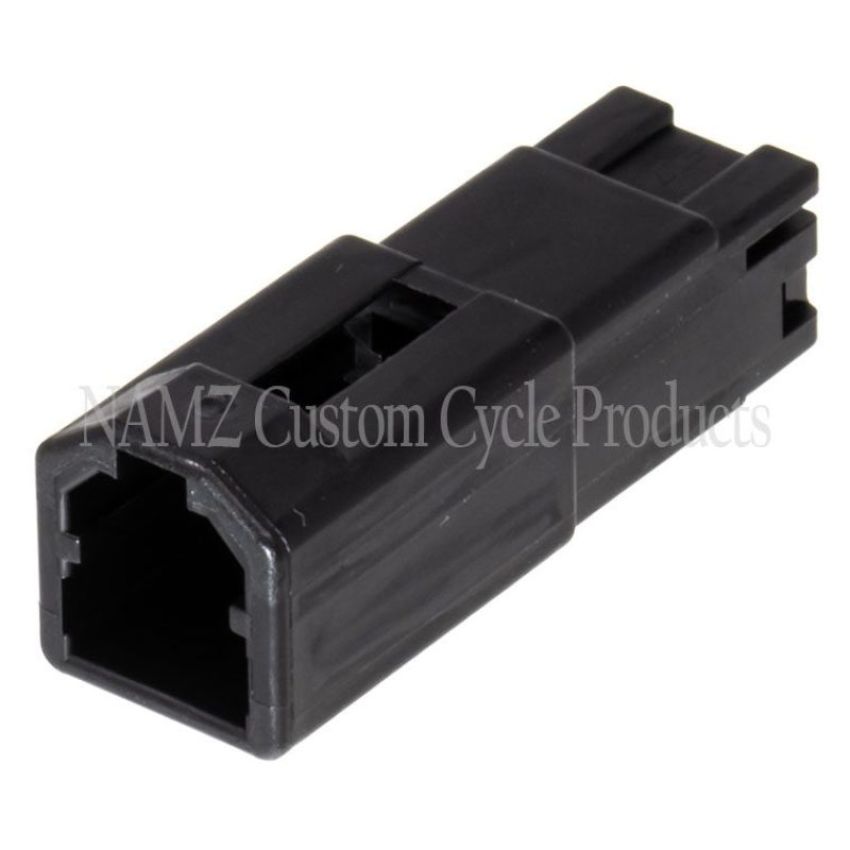 NAMZ NA-174057-2 AMP 040 Series 2-Position Male Wire Cap Housing Connector (HD 72902-01BK)