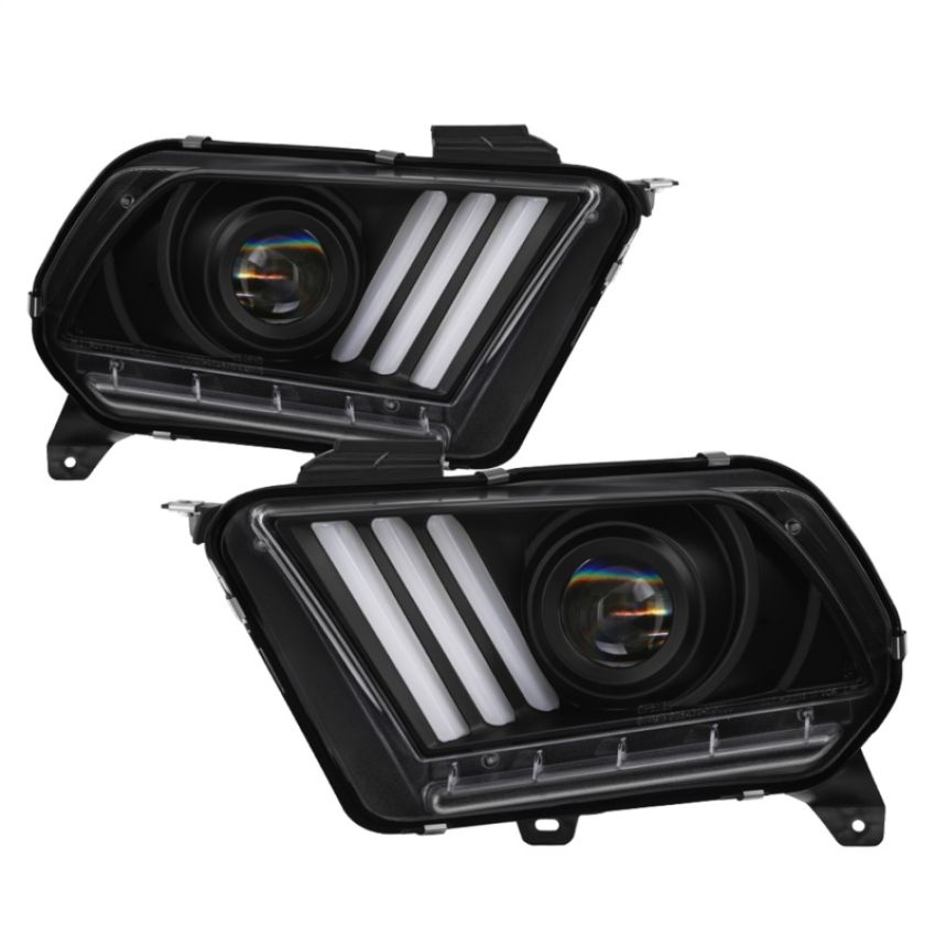 SPYDER 5085559 Projector Headlights - Sequential Turn Signal - Black